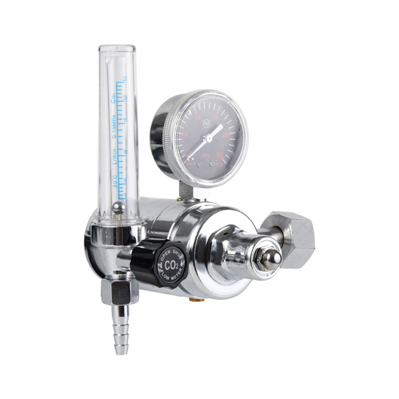 Regolatore di CO2 ad anidride carbonica di tipo riscaldato Regolatore di gas in ottone pieno con pressione regolabile