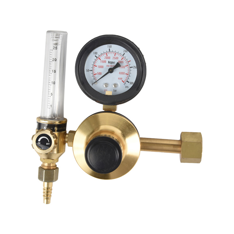 Regolatore Argon Rould Circle Tee Design con Flussometro in Ottone e Alluminio
